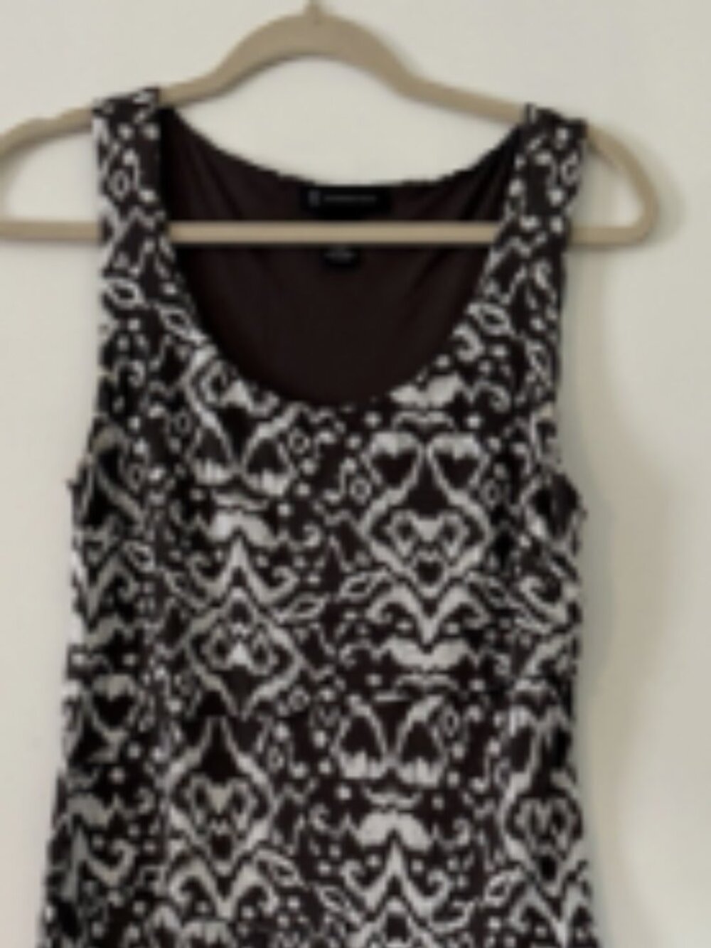 INC International Concepts Animal Print Shift Knee Dress M Sleeveless